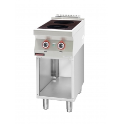 Kuchnia indukcyjna 2x3,5kW na podstawie szafkowej otwartej